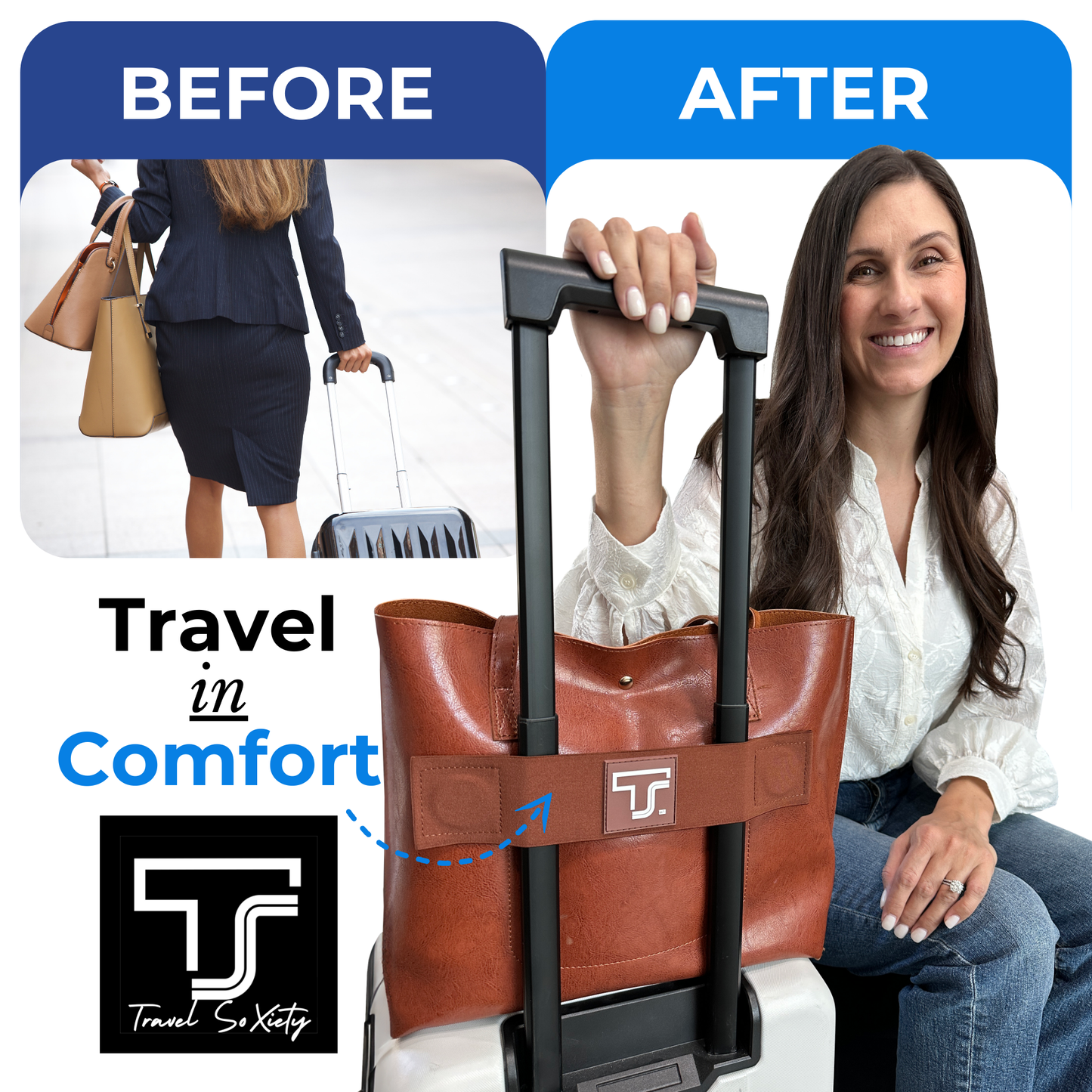 Trolley Strap Luggage Straps for Suitcases Travel Suitcase Accessor Travel Soxiety